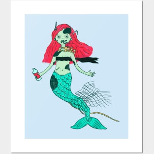 Mermaid Posters and Art